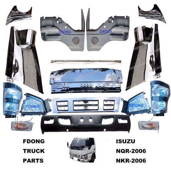 Truck Spare Body Parts for Isuzu Npr150 Nqr175 Chrome Front Grille Narrow
